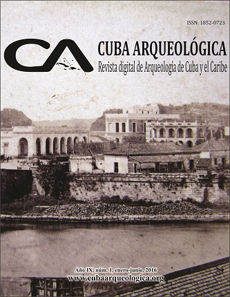 Portada Revista Cuba Arqueológica |Vol. 9 No. 1 | 2016