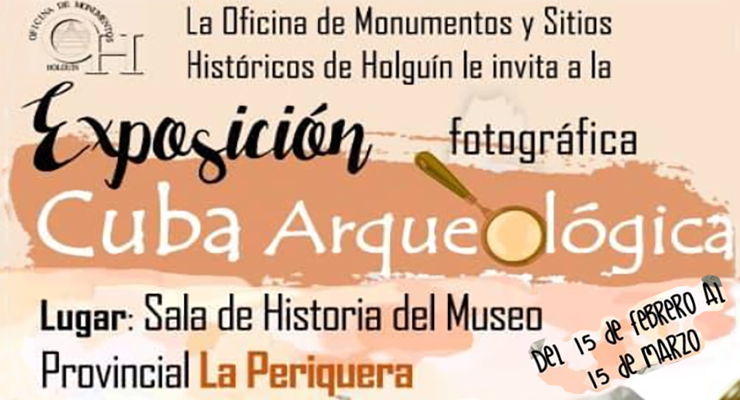 Exposición fotográfica Cuba Arqueológica 2024 en Holguín.
