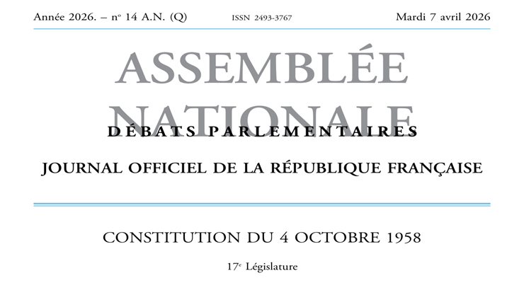 Detectorismo y patrimonio - Diario Oficial de la Asamblea Nacional de Francia, con fecha del 7 de abril de 2026