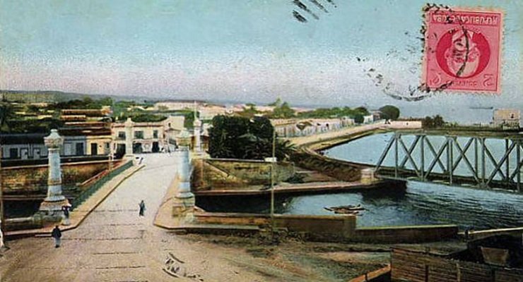 Puentes sobre el río Yumurí, Matanzas. Postal de 1907